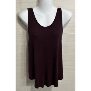 Athleta Burgundy Rib Athletic Racerback Tank Top M, Gym Yoga Run Pilates